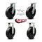 Service Caster 12'' Extra Heavy Duty Phenolic Wheel Caster Set 2 Swivel Locks 2 Rigid, 4PK CRAN-SCC-KP92S1230-PHR-BSL-2-R-2 - alternate 3
